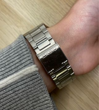 Reloj Casio AlarmChrono Plata Resistente Agua