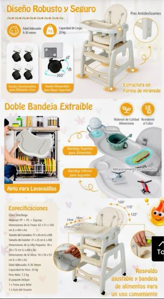 Trona 3 en 1 Costway