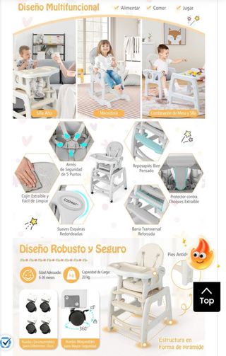 Trona 3 en 1 Costway