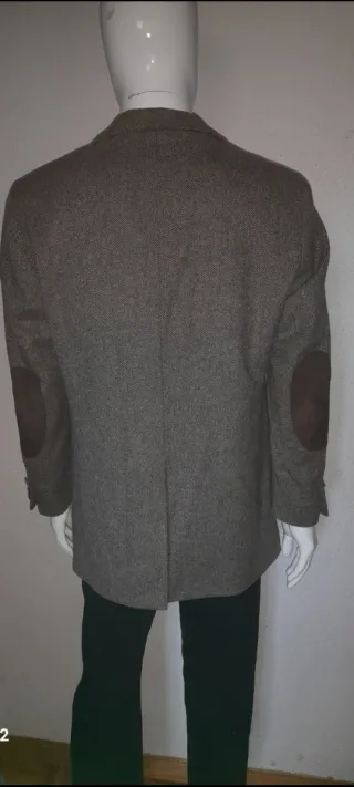 Blazer y Chaleco Massimo Dutti Marrón/Gris de lana