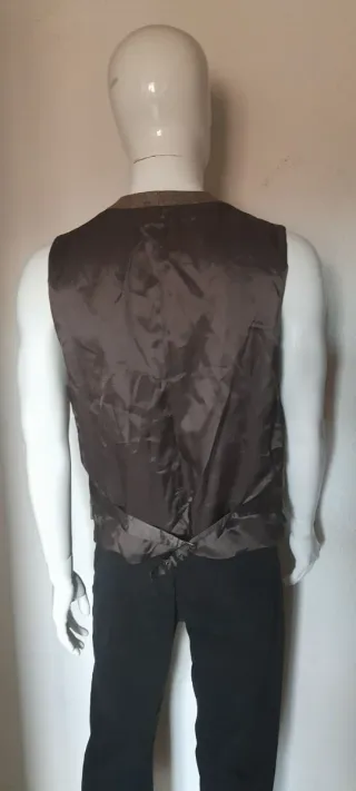 Blazer y Chaleco Massimo Dutti Marrón/Gris de lana