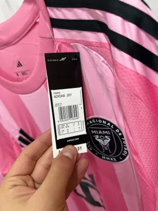 Camiseta Adidas Rayas Rosas Talla M