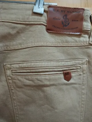 Pantalón beige hombre talla 40