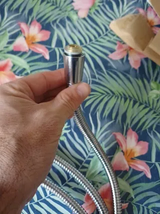 Manguera de ducha plateado