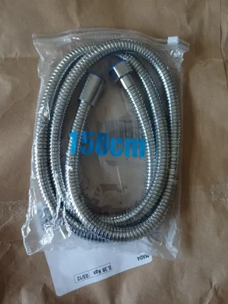 Manguera de ducha plateado