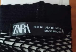 Leggings de red negros Zara Talla M