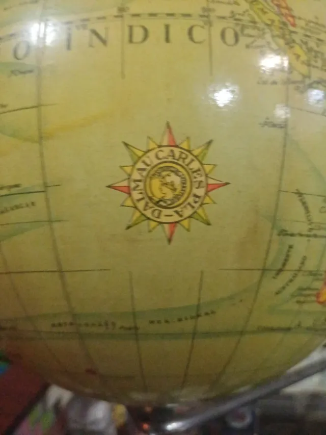 Globo terráqueo antiguo