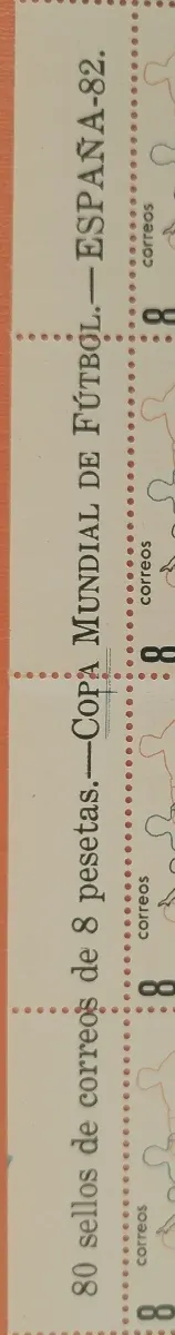 80 Sellos España 82 Copa Mundial Fútbol