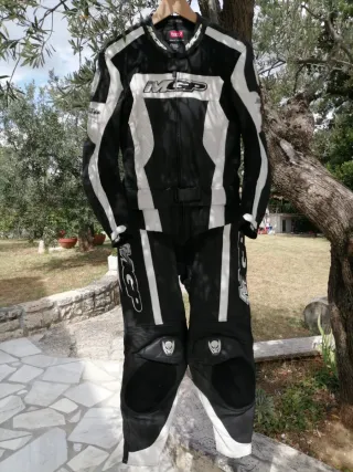 Tuta Moto MSP Nera e Bianca Taglia M