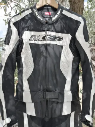 Tuta Moto MSP Nera e Bianca Taglia M