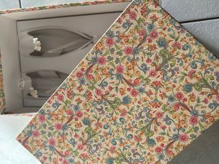 Set 2 Calici Champagne Vetro e Metallo