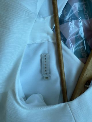 Vestido de comunión blanco y azul