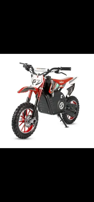 Mini moto cross eléctrica 1000W 36V infantil roja