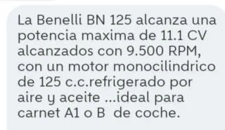 Moto Benelli 125