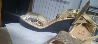 Sandalias Pons Verano Doradas Talla 37