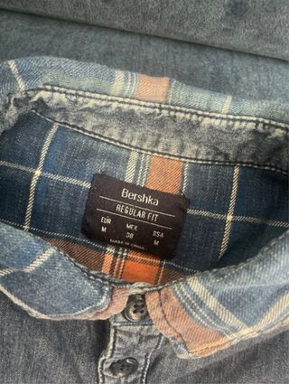 Camisa cuadros Bershka hombre