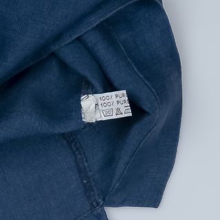 Gilet Gemelli Milano 100% Lino tg 42 - M Blu Top