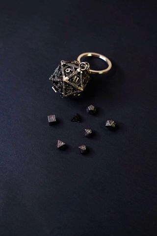 Portachiavi D20 Porta x7 Dadi Llavero dados tasca