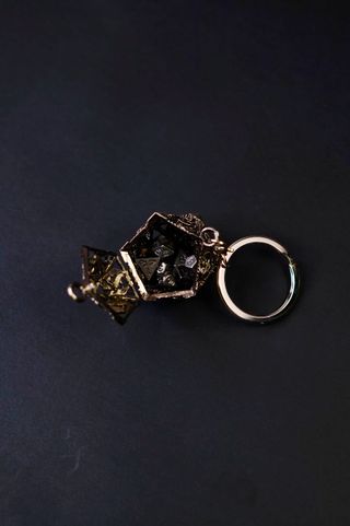 Portachiavi D20 Porta x7 Dadi Llavero dados tasca