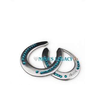 Herraduras decoradas con piedras equitacion