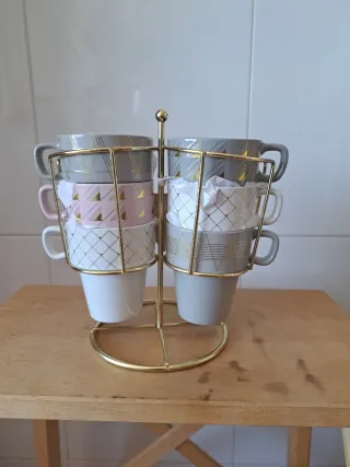 Juego de 6 tazas de café espresso