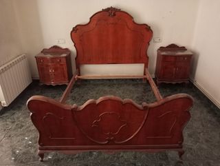 Dormitorio completo madera oscura