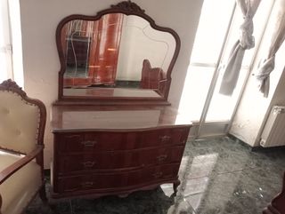 Dormitorio completo madera oscura