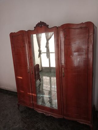 Dormitorio completo madera oscura