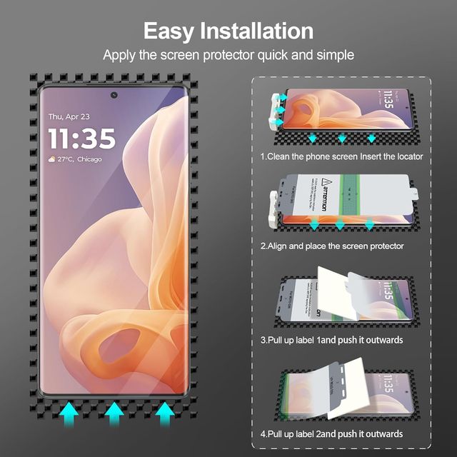 3 Protetores Hidrogel Flexíveis Motorola Moto G85