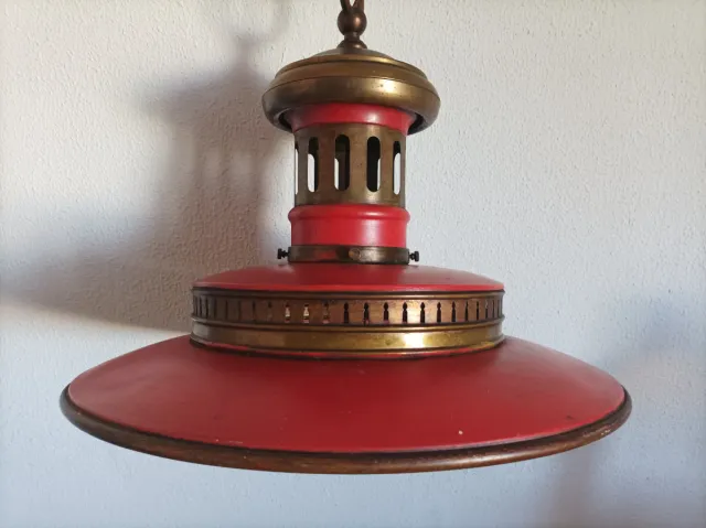 Lámpara colgante vintage metal