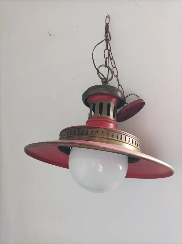 Lámpara colgante vintage metal