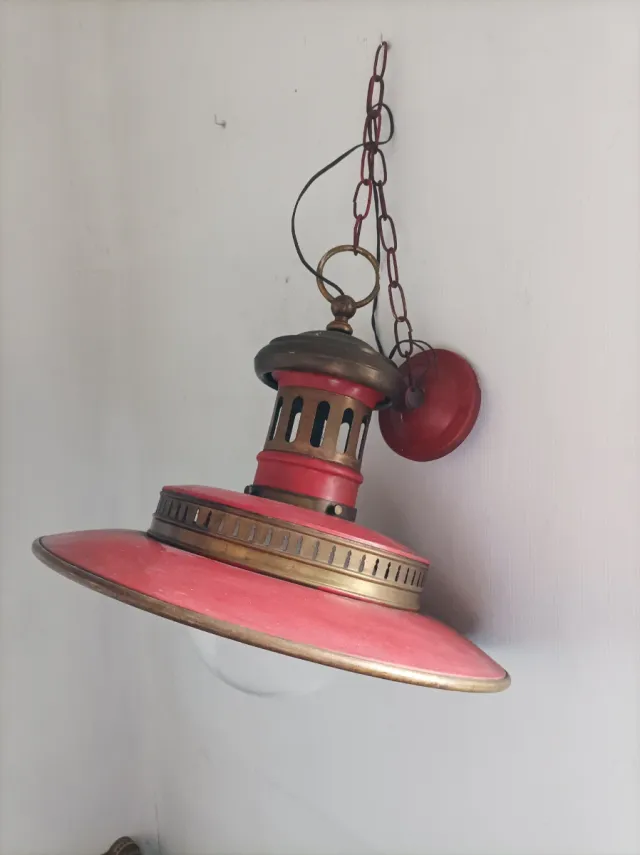 Lámpara colgante vintage metal
