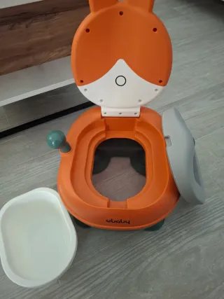 Orinal infantil con tapa de conejo