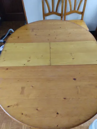 Mesa comedor madera extensible   .