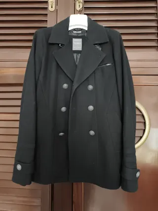 Giaccone uomo Pull&Bear nero taglia M