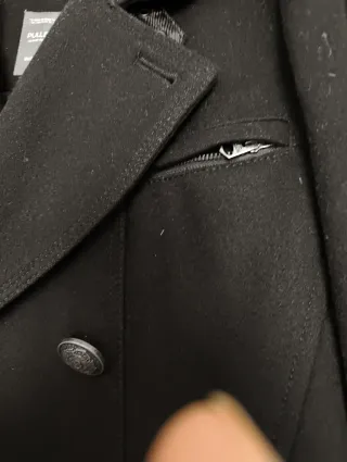 Giaccone uomo Pull&Bear nero taglia M