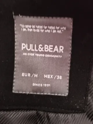 Giaccone uomo Pull&Bear nero taglia M