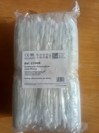 Diadema Polipropileno  100 Unidades