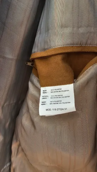 Chaqueta marron talla 60 talla xxl camel