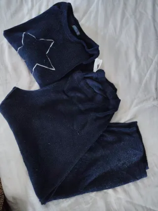 Pijama mujer azul con estrella