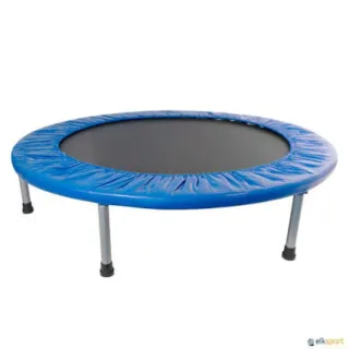 Cama elástica fitness azul.