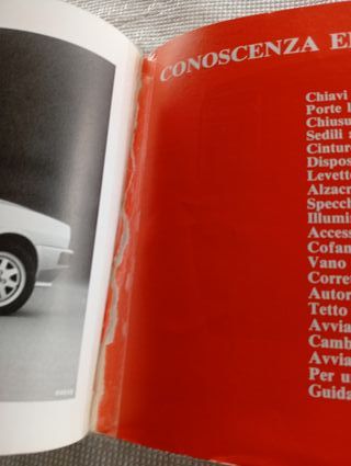 Lancia Delta HF Integrale Turbo USO MANUTENZIONE