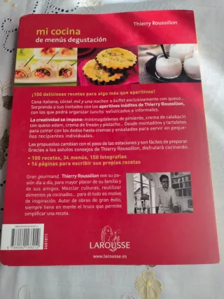Libro de mi cocina de menús degustación