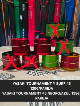 BOBINAS Y ACCESORIOS YASAKI SHIMANO 35 Y 45