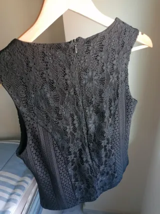 Blusa encaje negra Inside