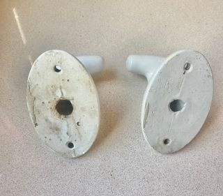 Lote 2 perchas vintage porcelana