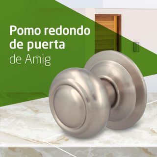 Amig - Pomo Redondo para Puertas Exteriores de Ent