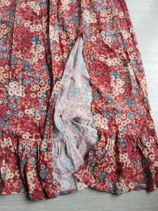 Vestido largo estampado floral talla M