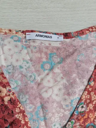 Vestido largo estampado floral talla M