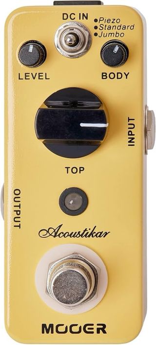 Pedal Mooer simulador de guitarra acústica